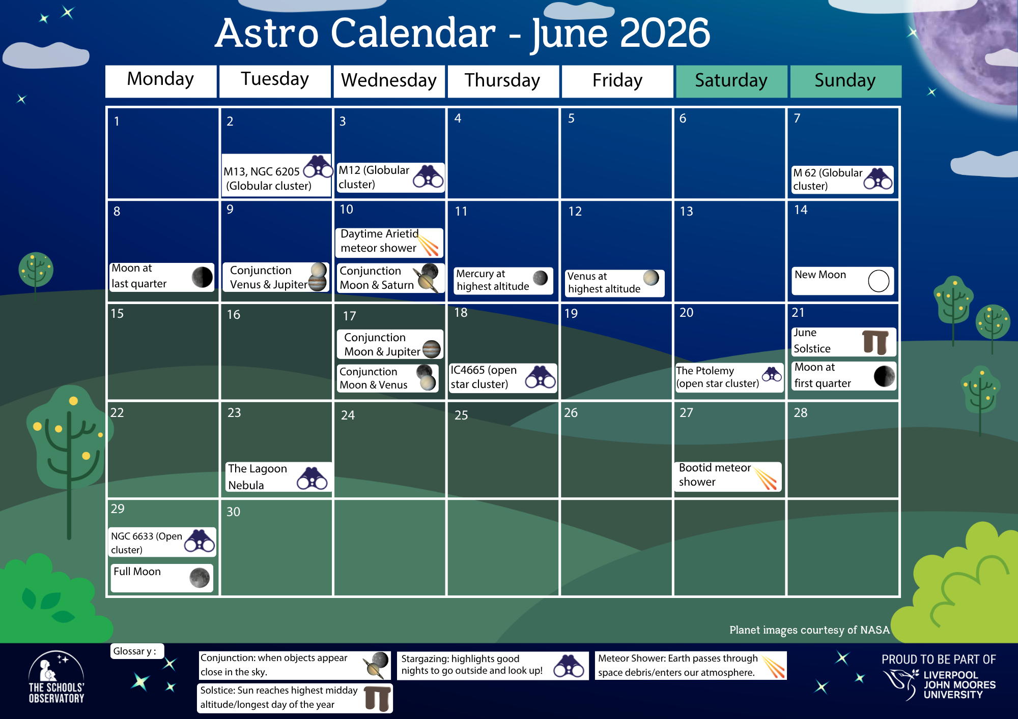 Image of February's Astro Calendar